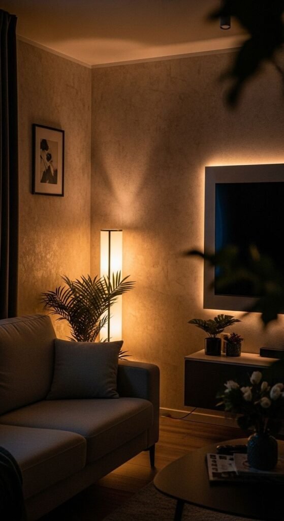 living room soft lightening ideas