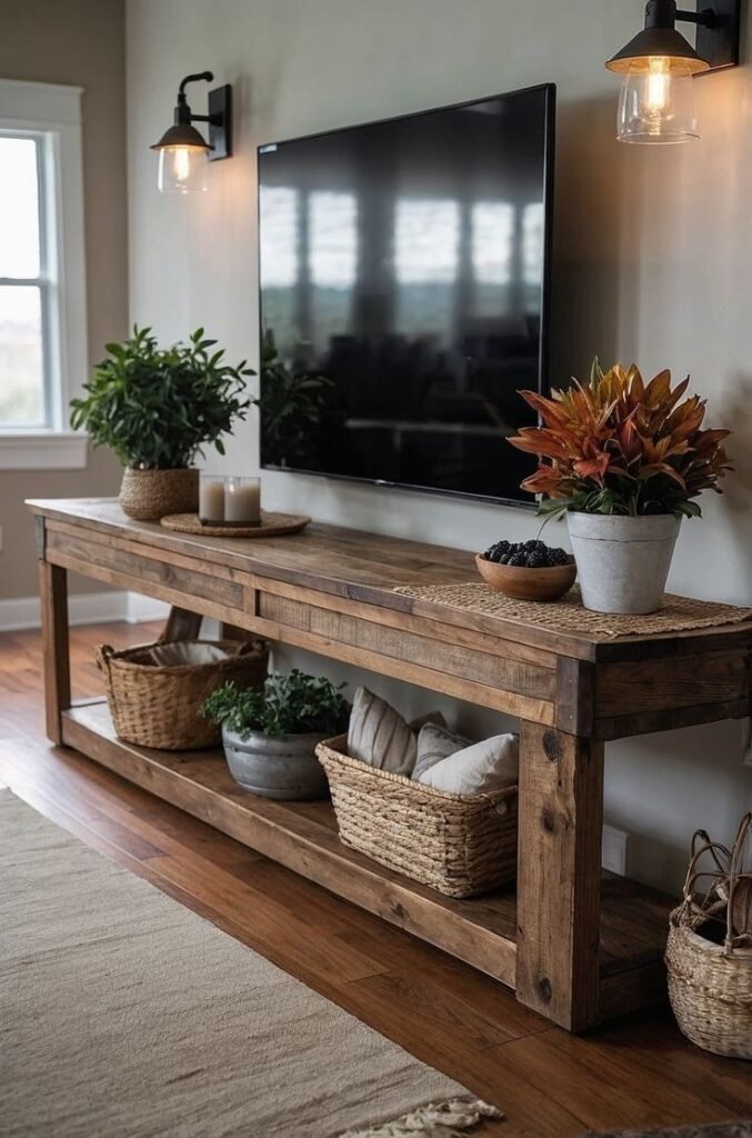 Simple TV Stand Decor