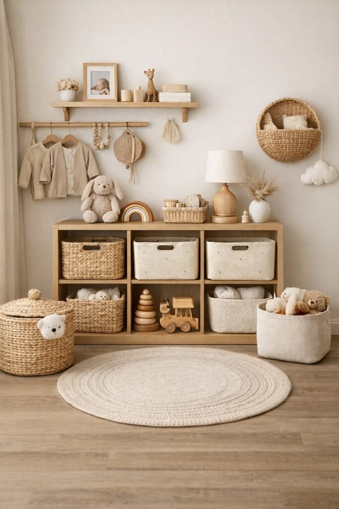 organizing baskets and bins ideas 