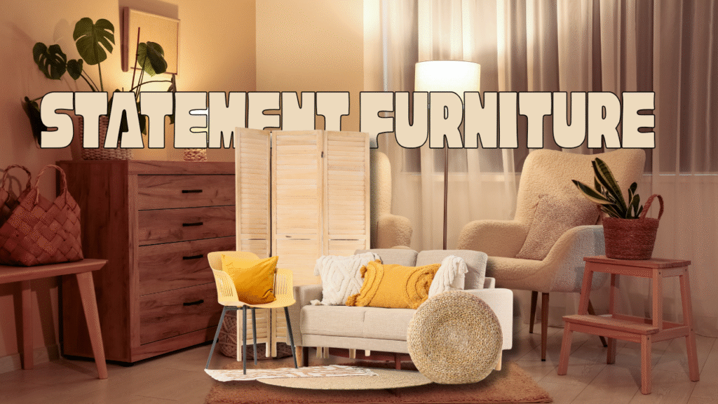 Elegant statement sofa
